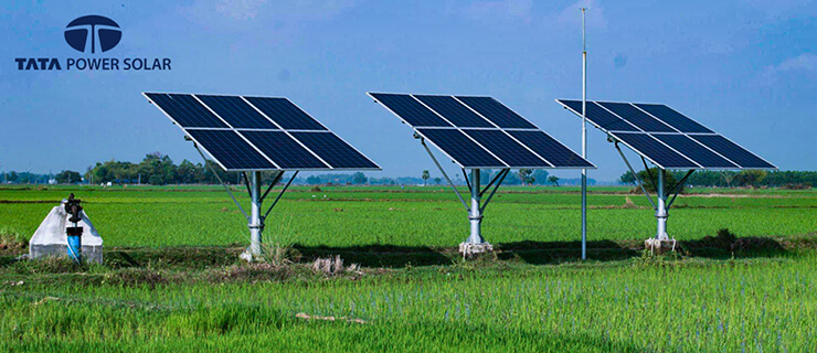 Solar pump installation for farms